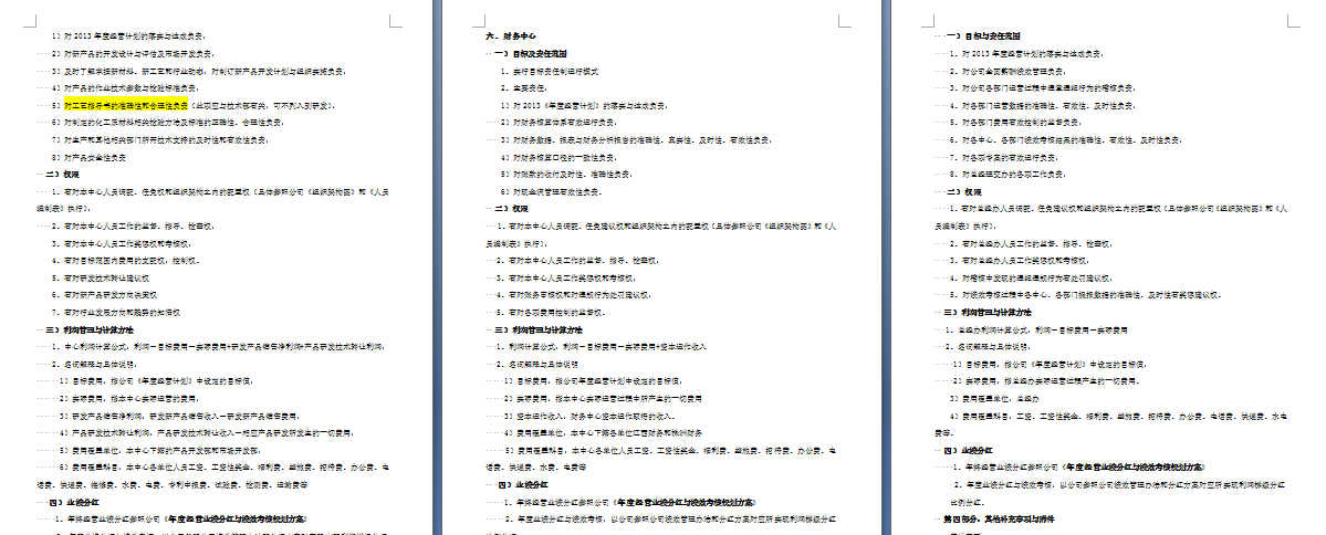 《福斯特集團(tuán)管理運作模式與目標(biāo)責(zé)任制運行方案》